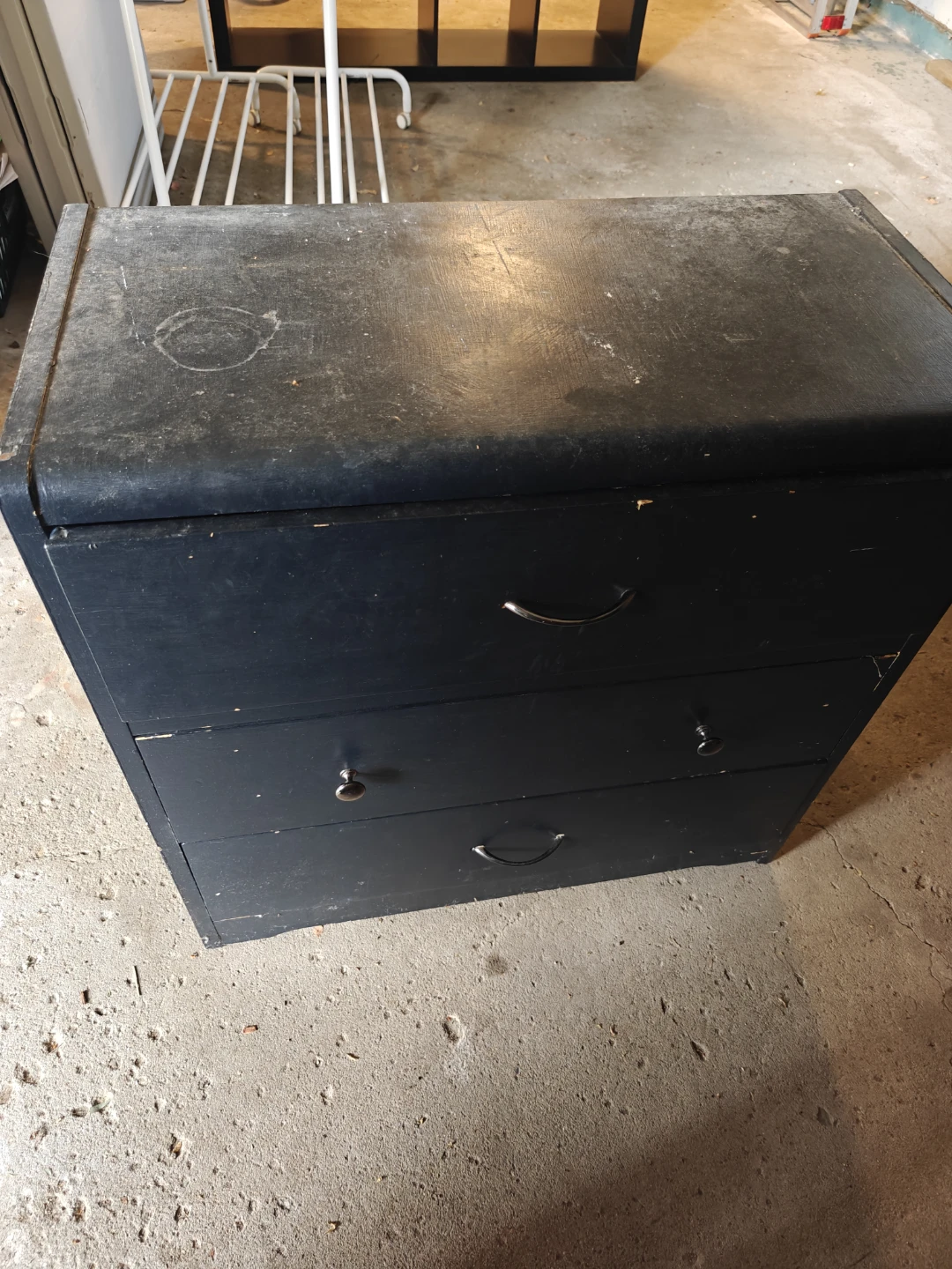 Vintage 3-Drawer Dresser - Dark Blue - photo 2