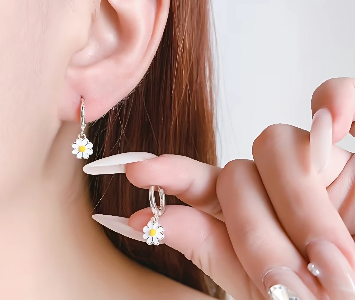 Cute Daisy Pendant Earrings - photo 4