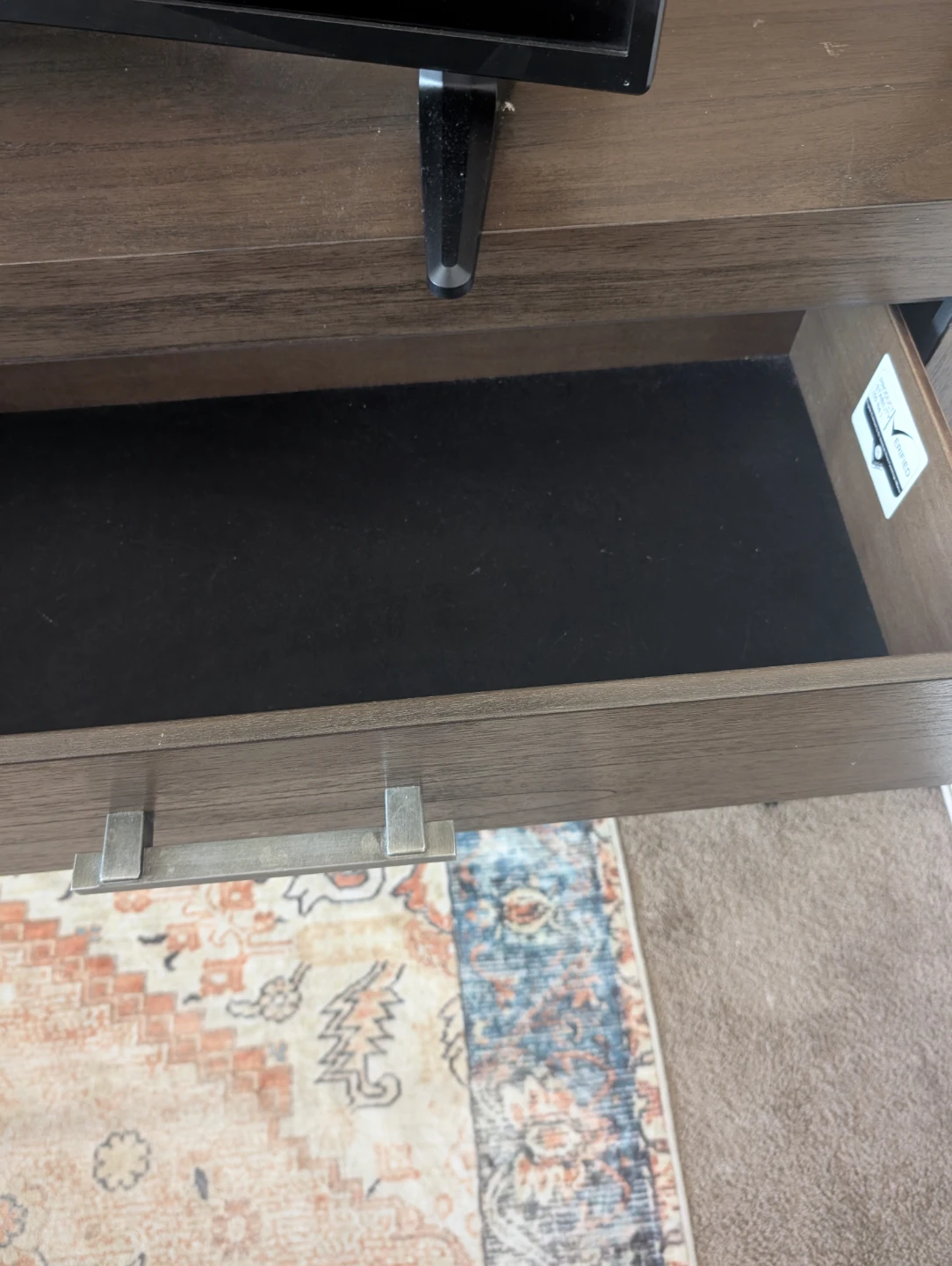 Dark Wood Dresser with 6 Drawers - photo 2