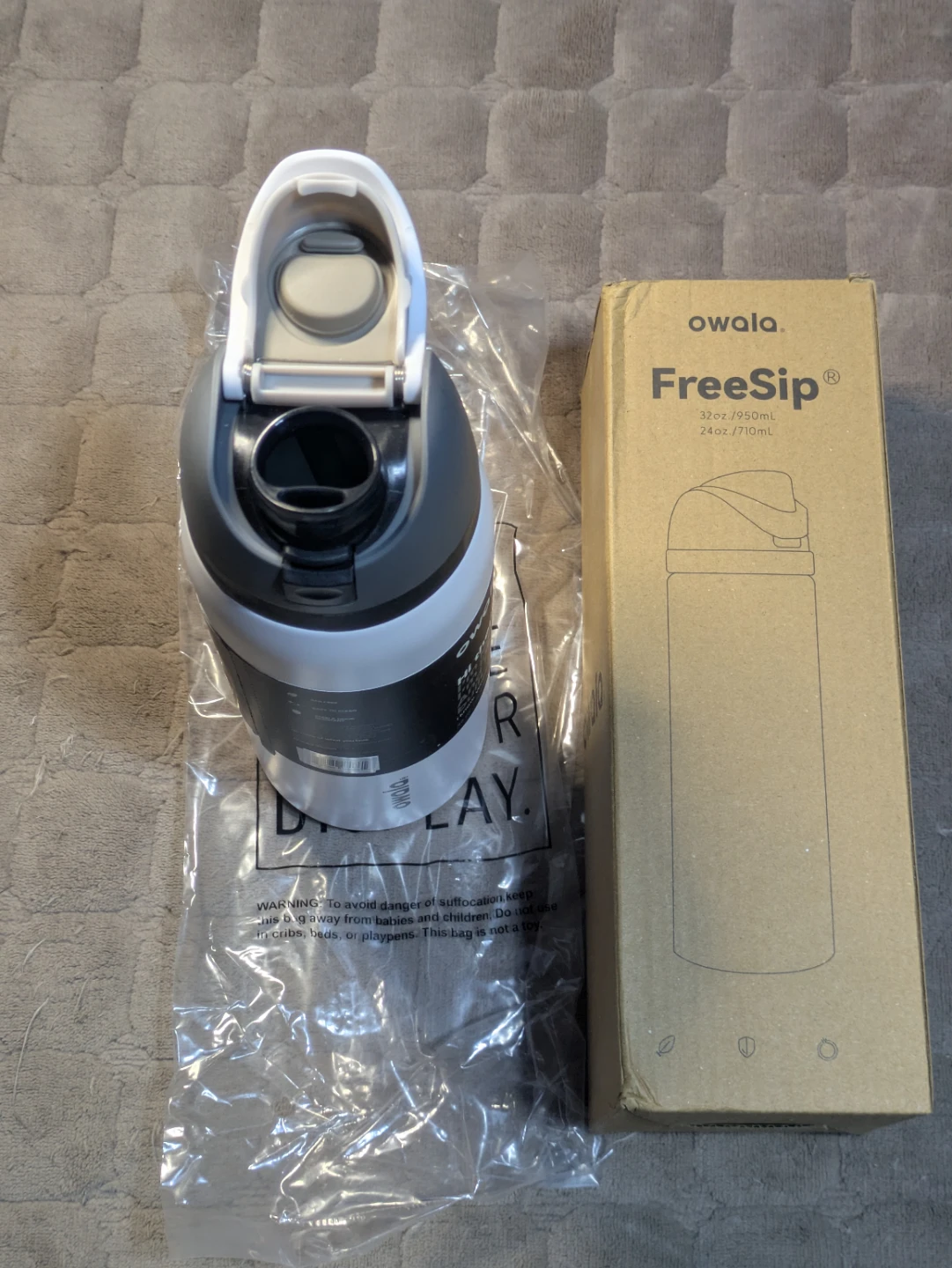 Owala FreeSip Water Bottle - White 32 oz - photo 3