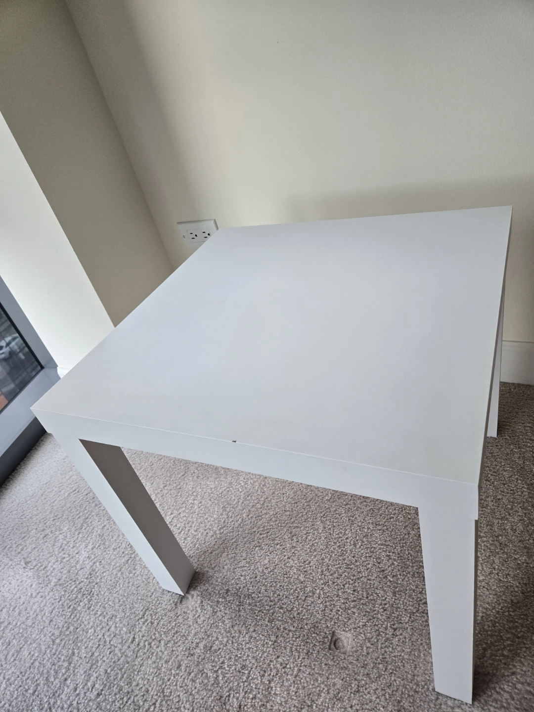 White Square Side Table - photo 4