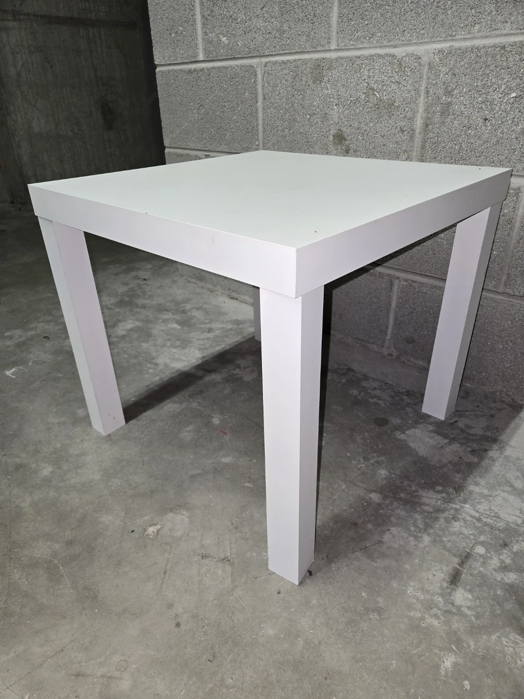 White Square Side Table - photo 5