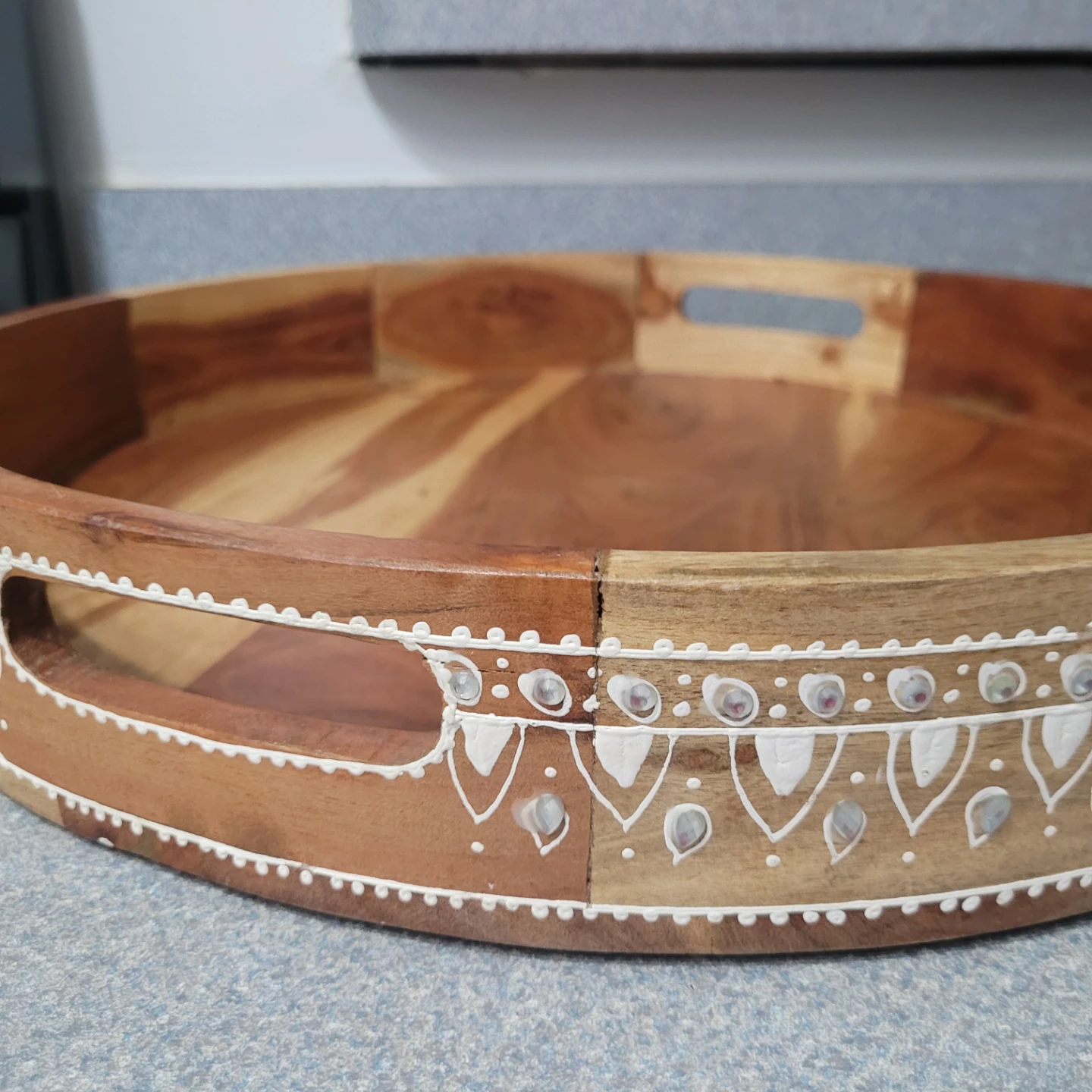 Decorative Wooden Serving Tray