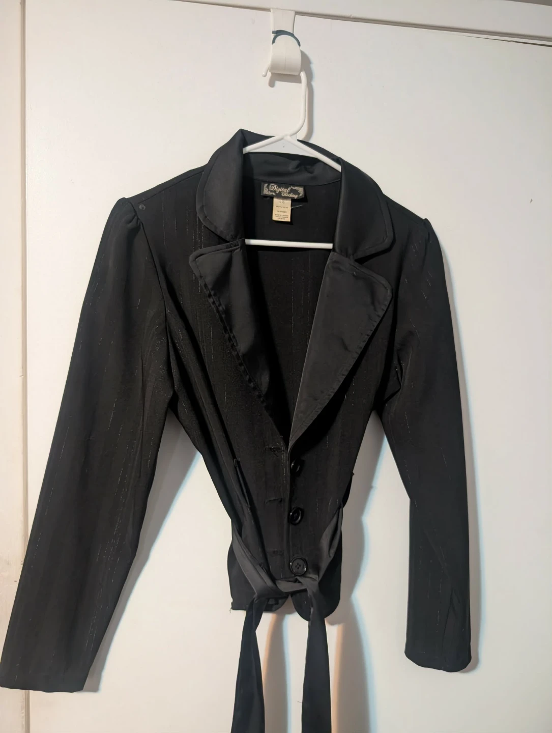 Digital Clothing Women's Black Blazer - Size L/G
