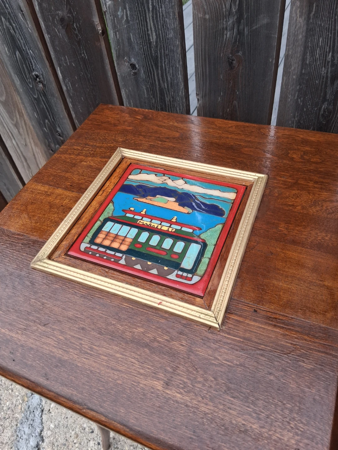 Antique Side Table with Decorative Top - photo 3