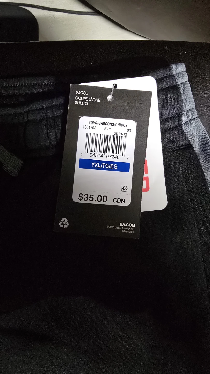 Under Armour Boys' Loose Fit Joggers YXL - Black - photo 2
