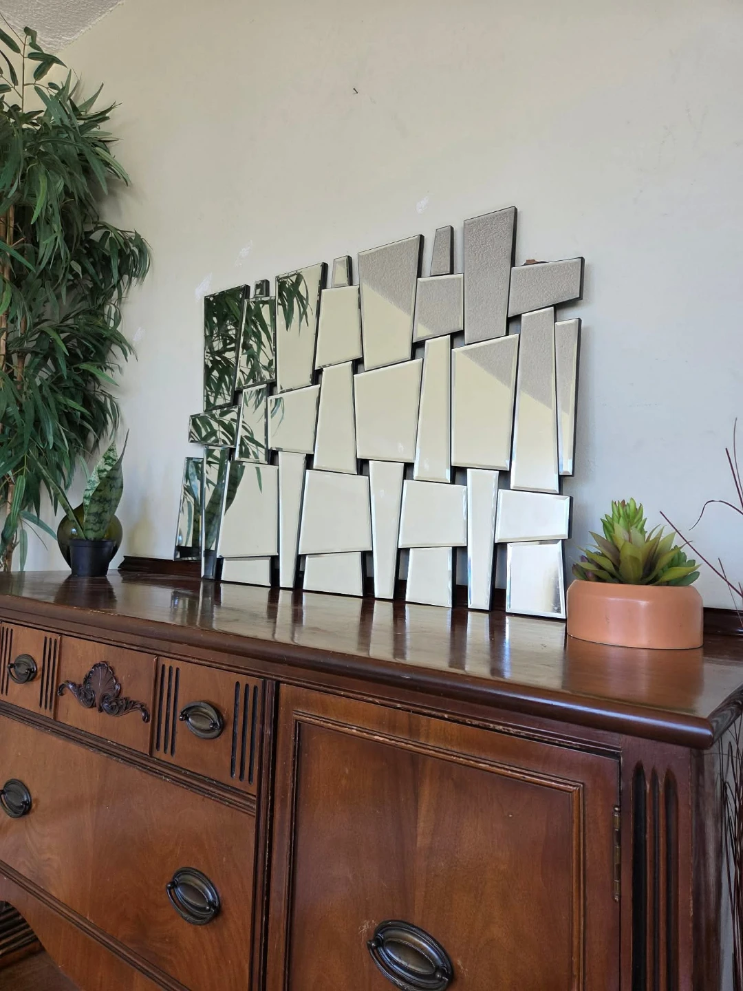 Geometric Mirror Wall Art