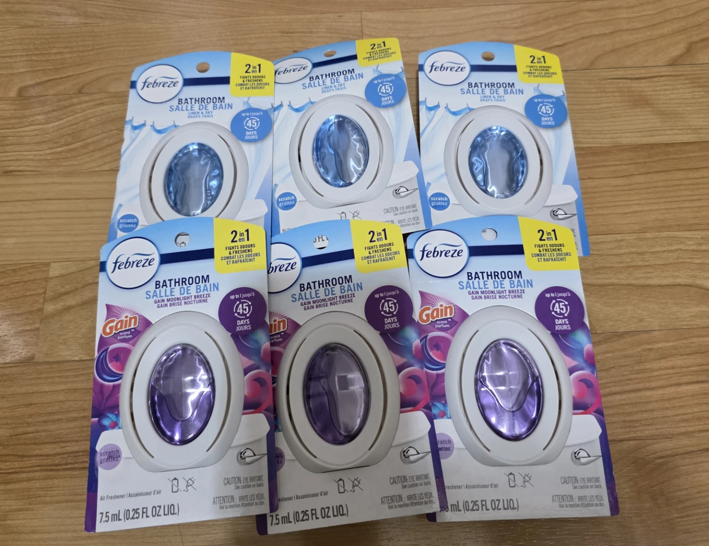 6 Brand new Febreze Bathroom Air Fresheners