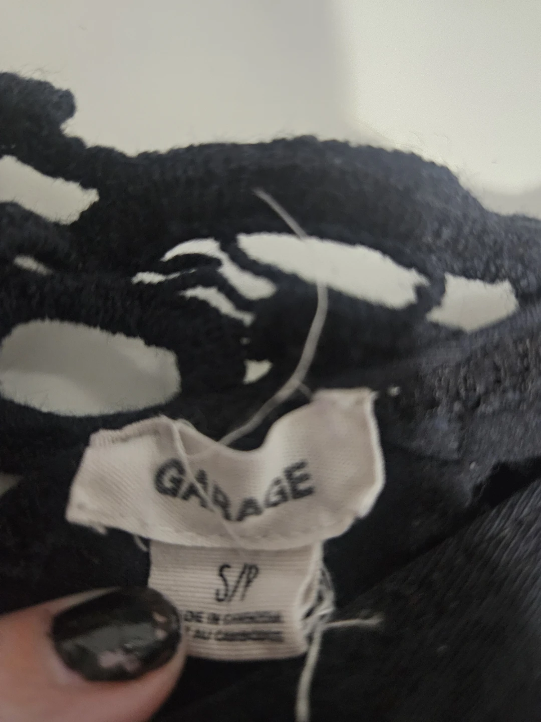 Black Garage Lace Detail Top - photo 3