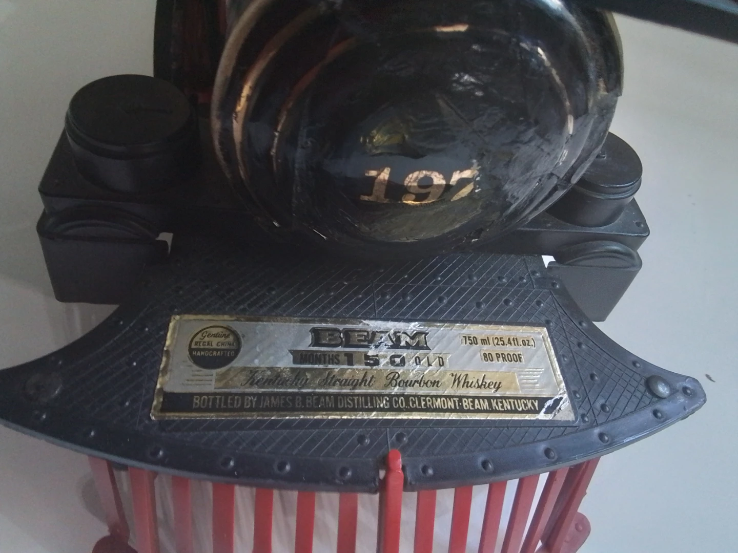 Vintage 1980 Jim Beam "1872 Grant Locomotive" Train Decanter - photo 5
