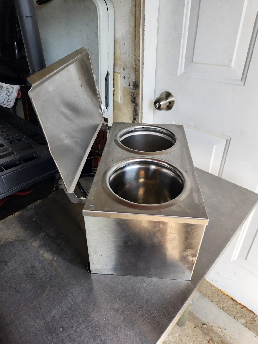 2-Compartment Stainless Steel Food Warmer