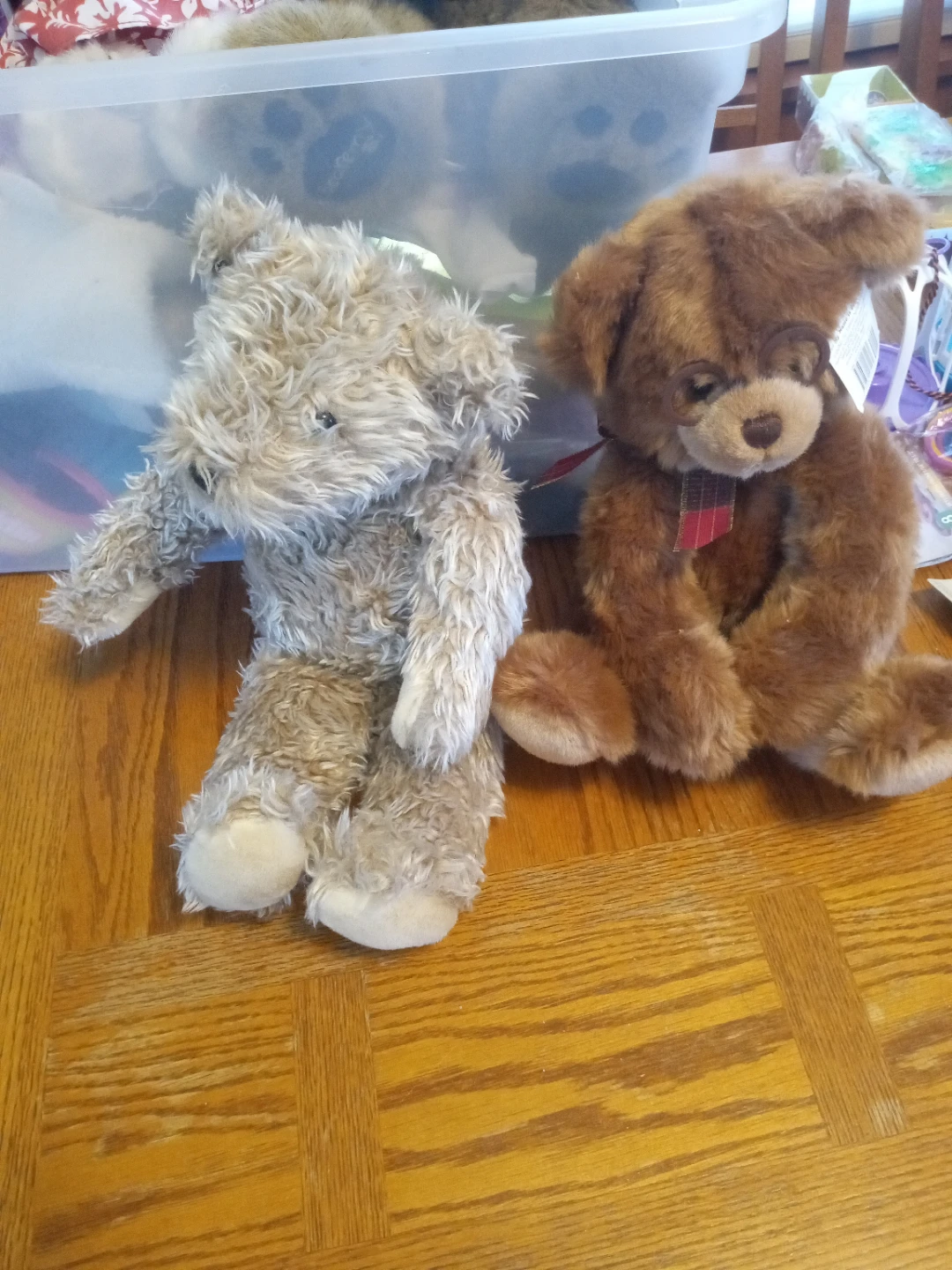 GUND Teddy Bear with Glasses and Helzberg Diamonds Teddy Bear