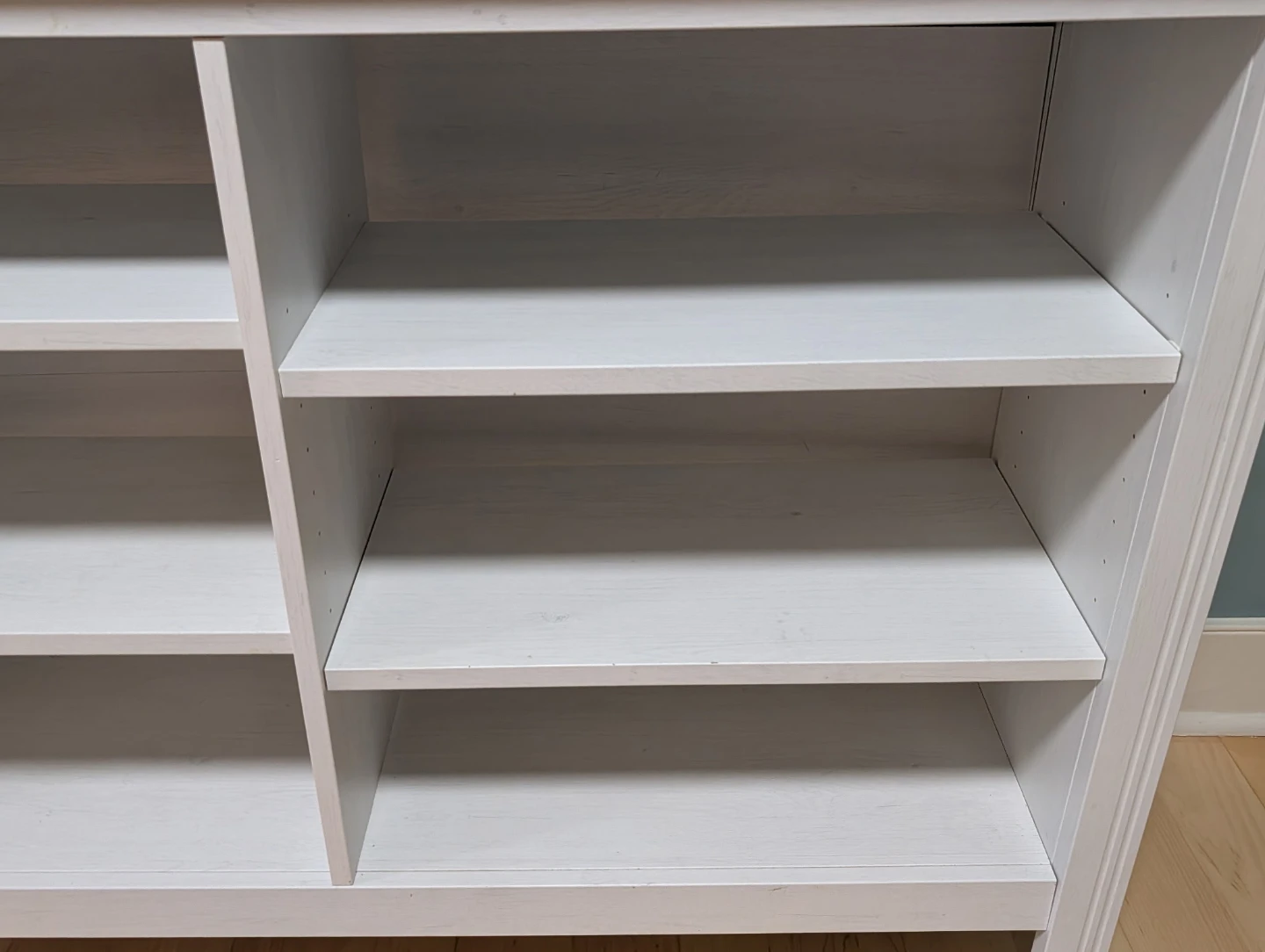 White 6-Shelf Bookshelf - photo 3