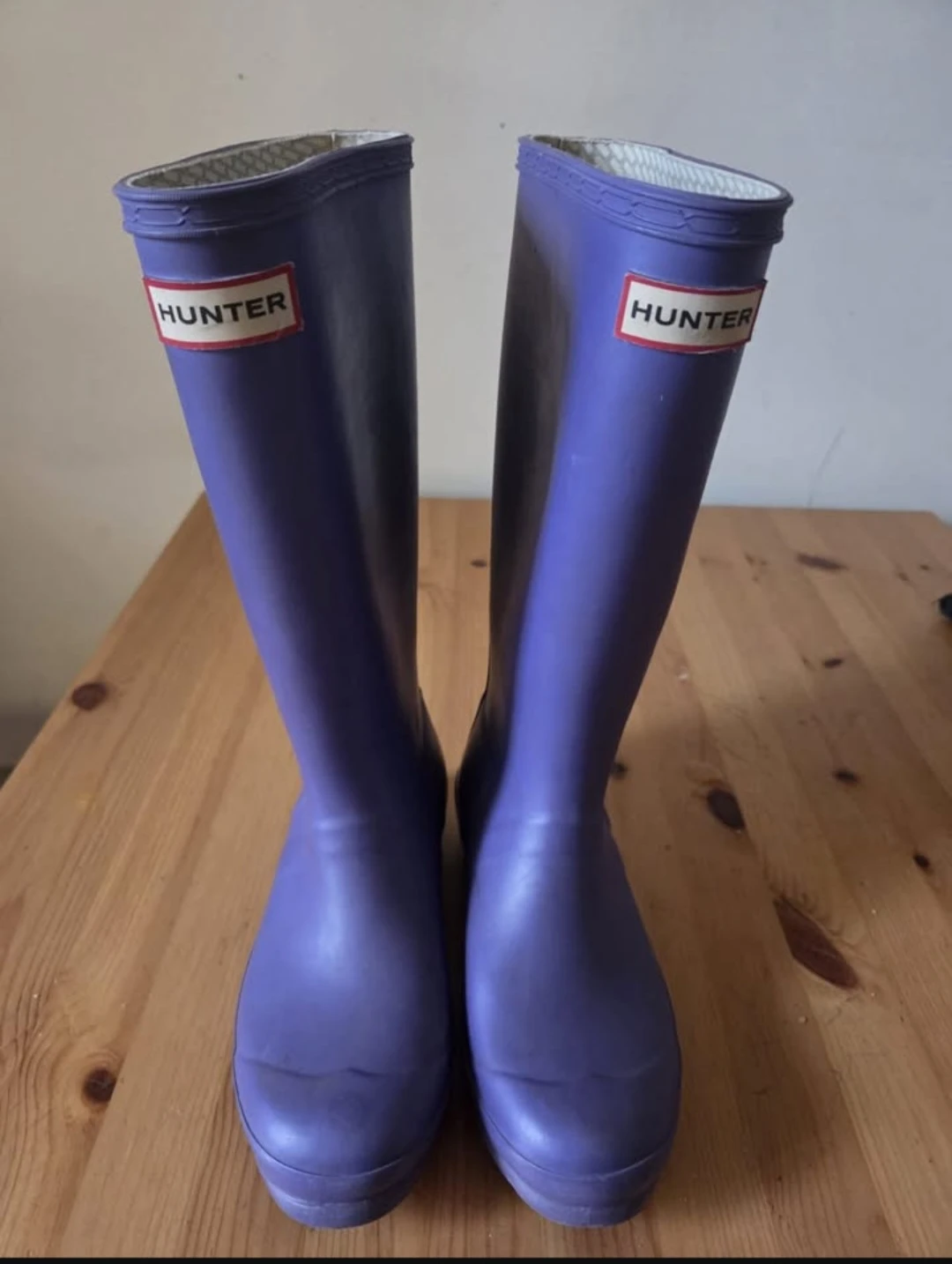 Hunter Purple Rubber Rain Boots size 35/36