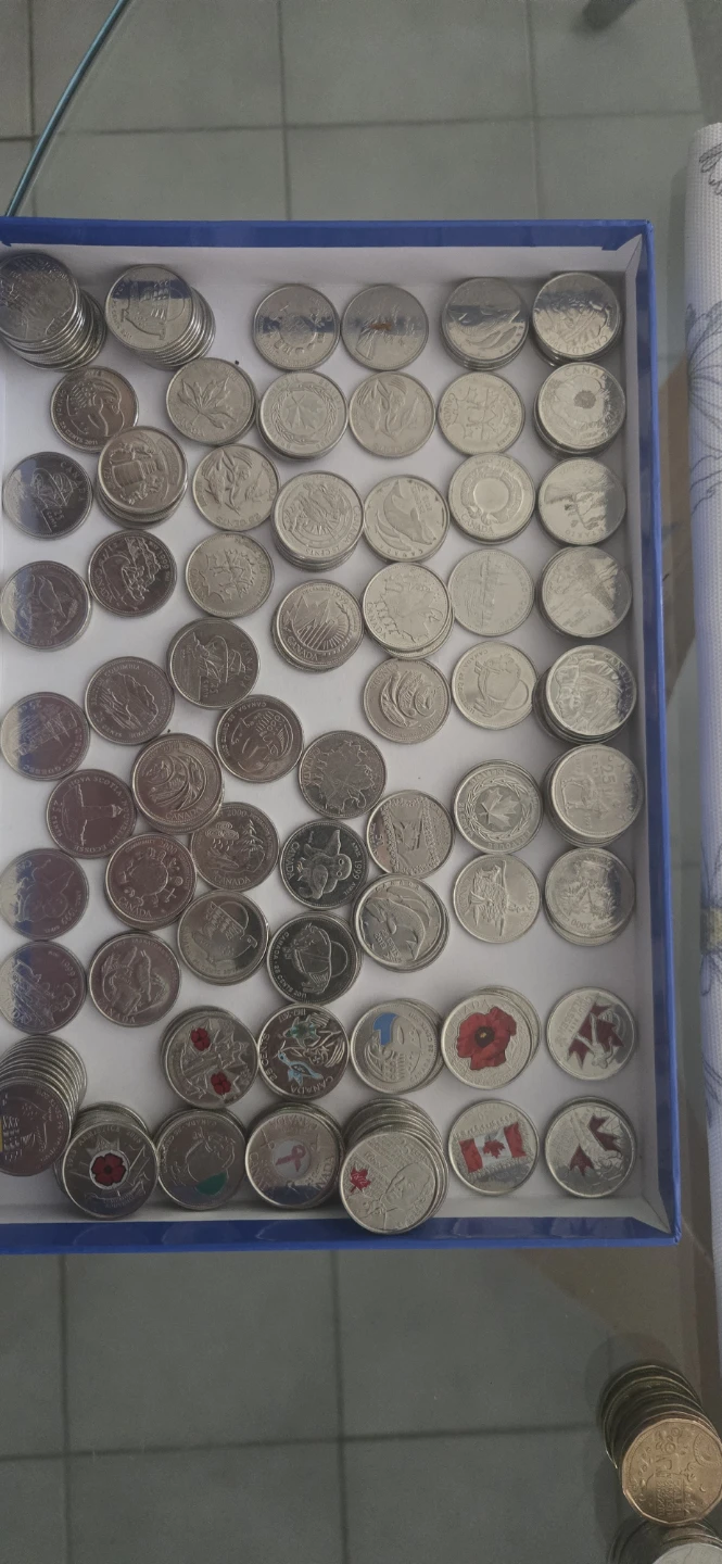Collection of Canadian Quarters
