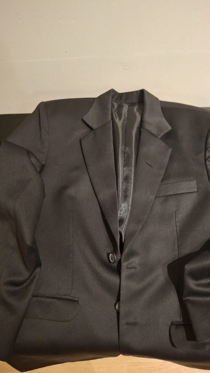 Men's M Black Blazer with white shirt and black Trouser - photo 2