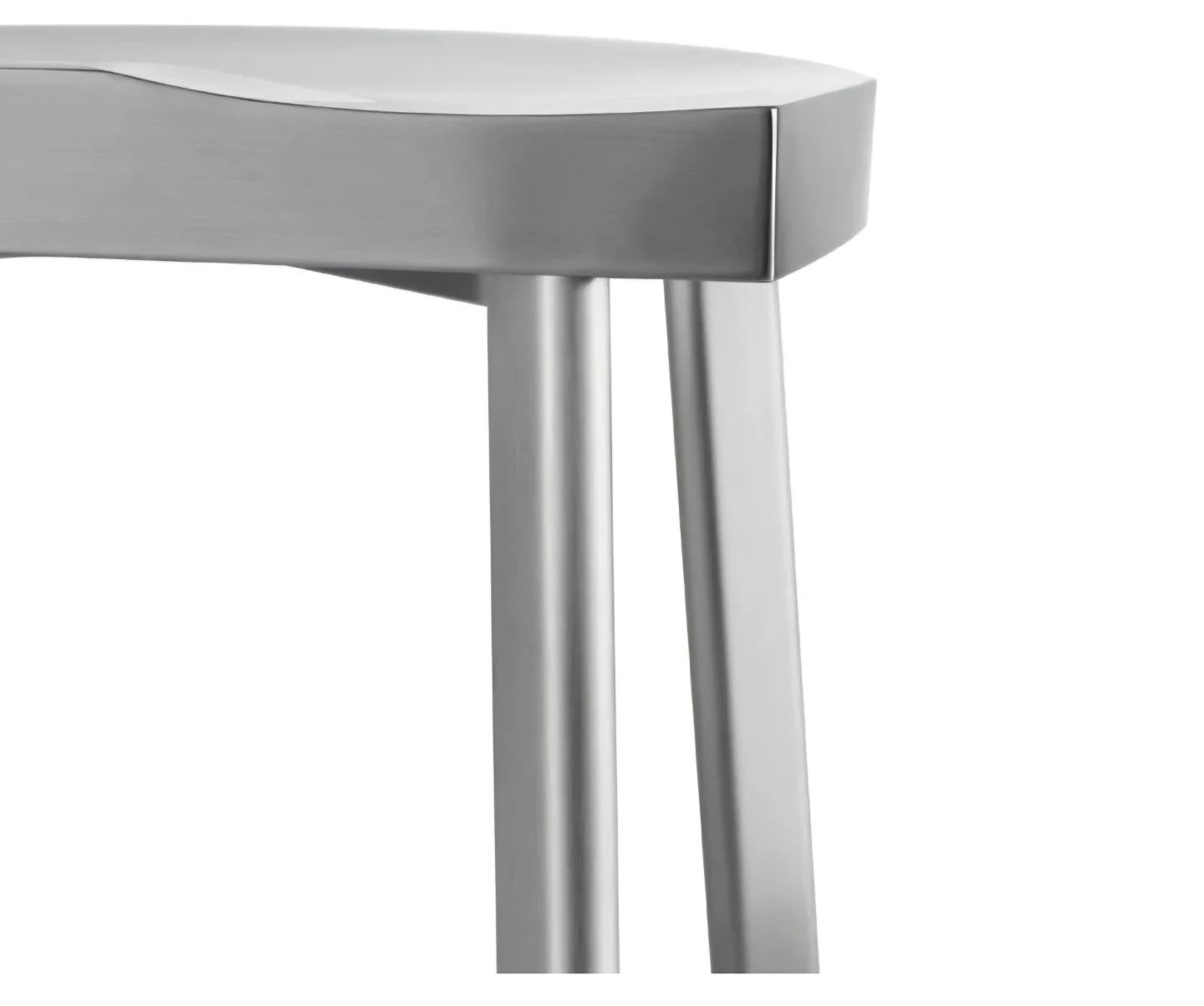 Icon Black Stainless Steel Chrome Bar Stool - photo 4