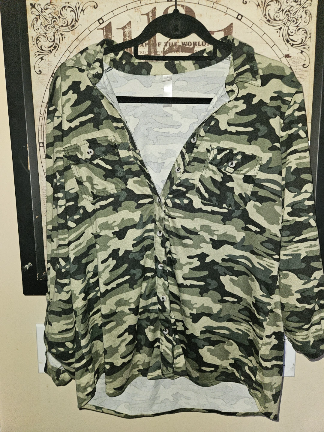 Warehouse One Camo Button-Up Shirt