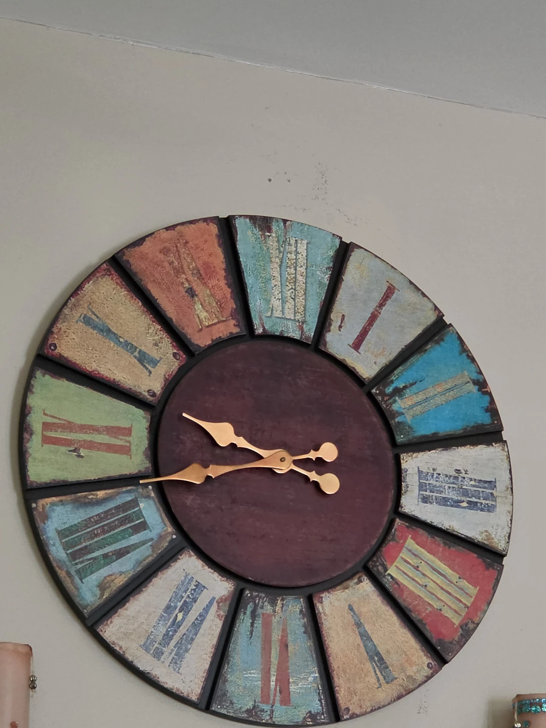 Decorative Wall Clock with Roman Numerals