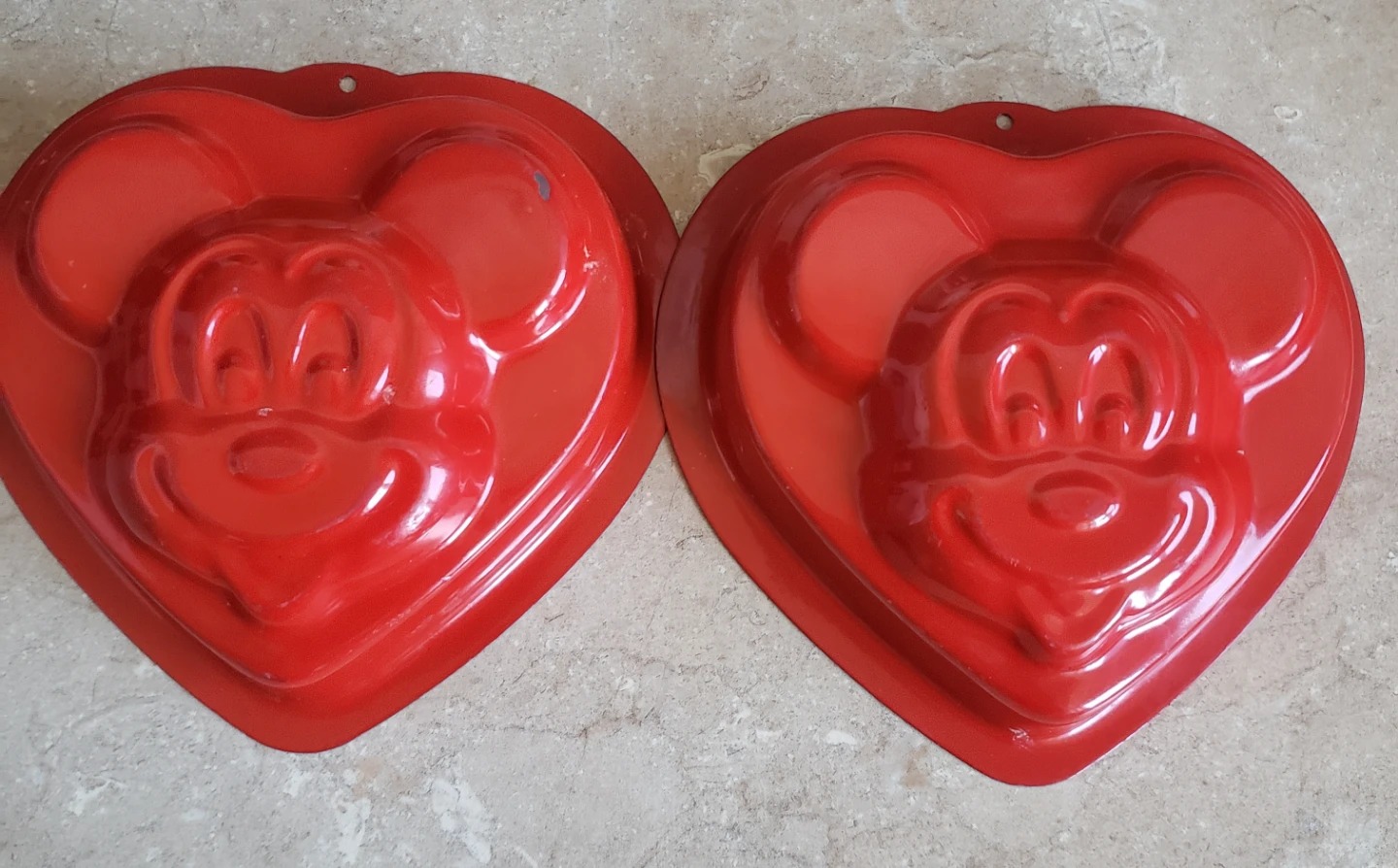 Disney Mickey Mouse Heart Shaped Cake Pans - Set of 2