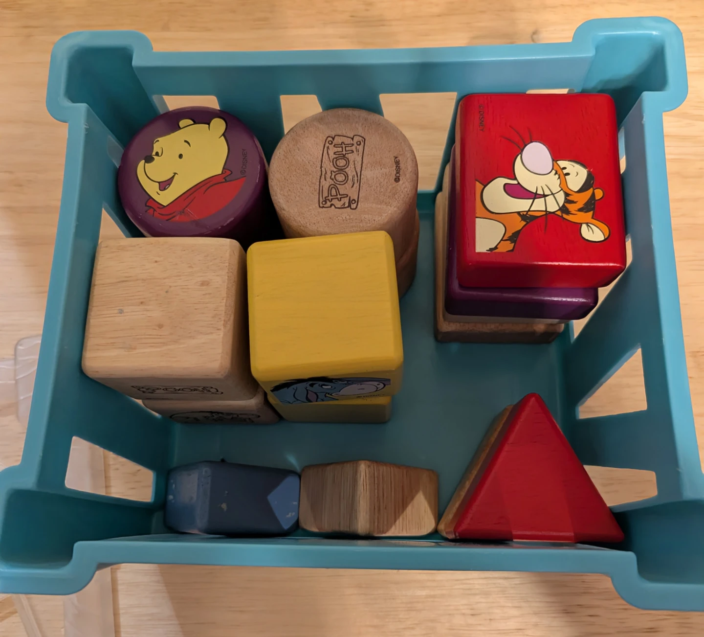 Vintage Disney Winnie the Pooh Shape Sorter Toy Set - photo 3