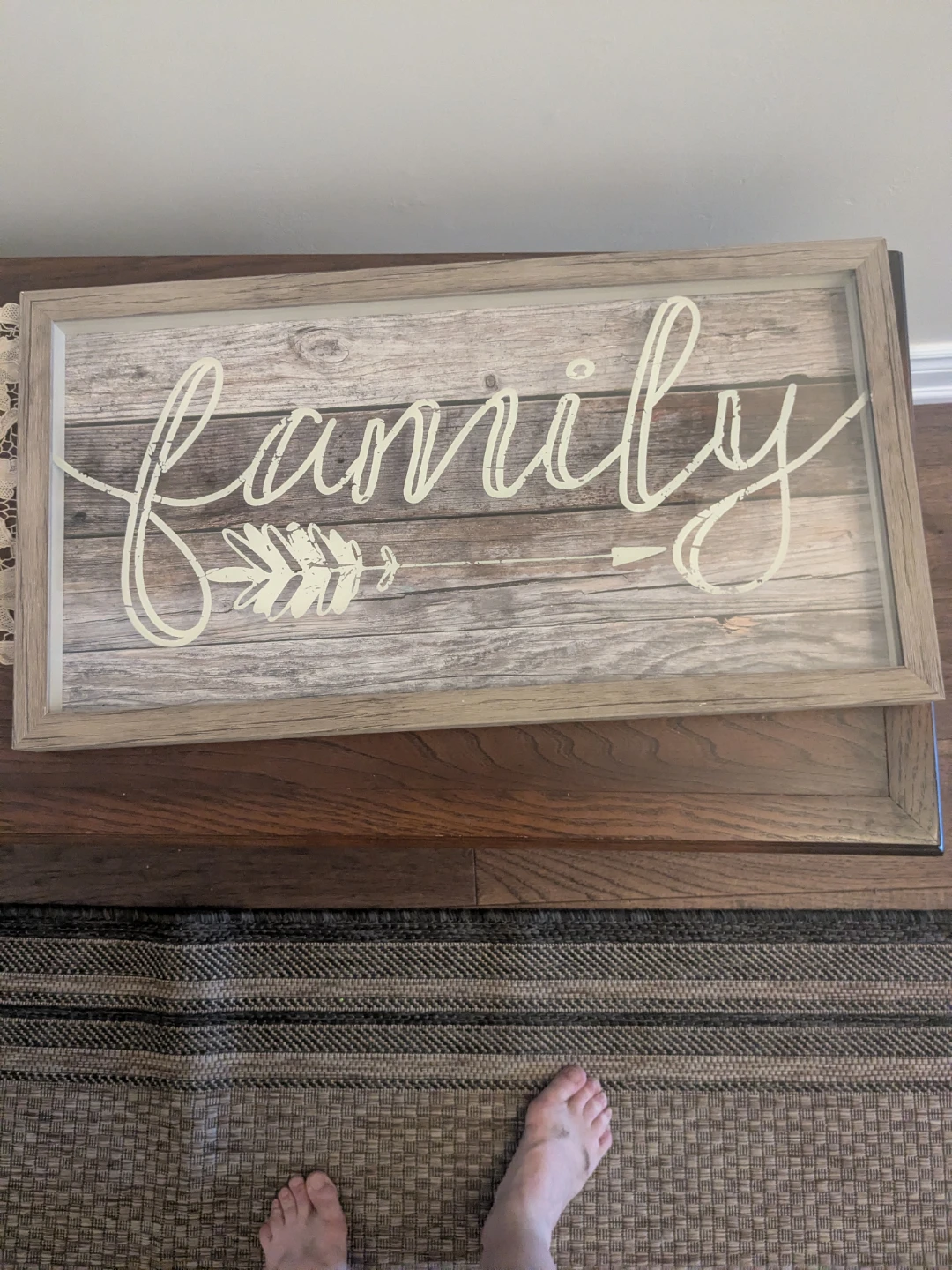 Wooden Framed 'Family' Wall Art