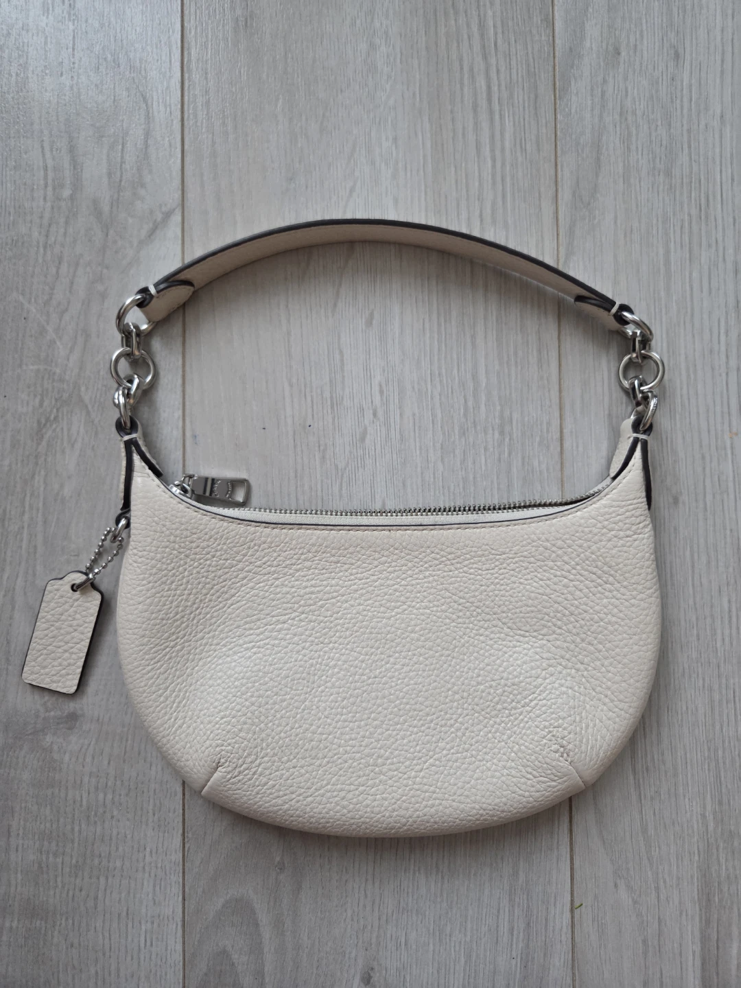 Mini Coach Leather Hobo Bag - Cream - photo 2