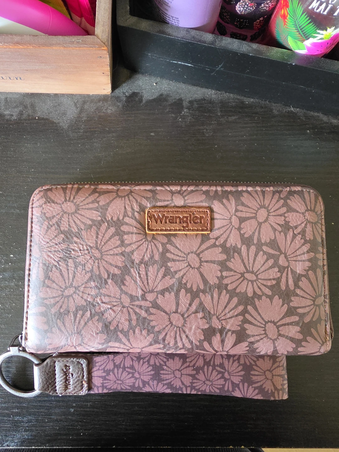Wrangler Floral Zip-Around Wallet