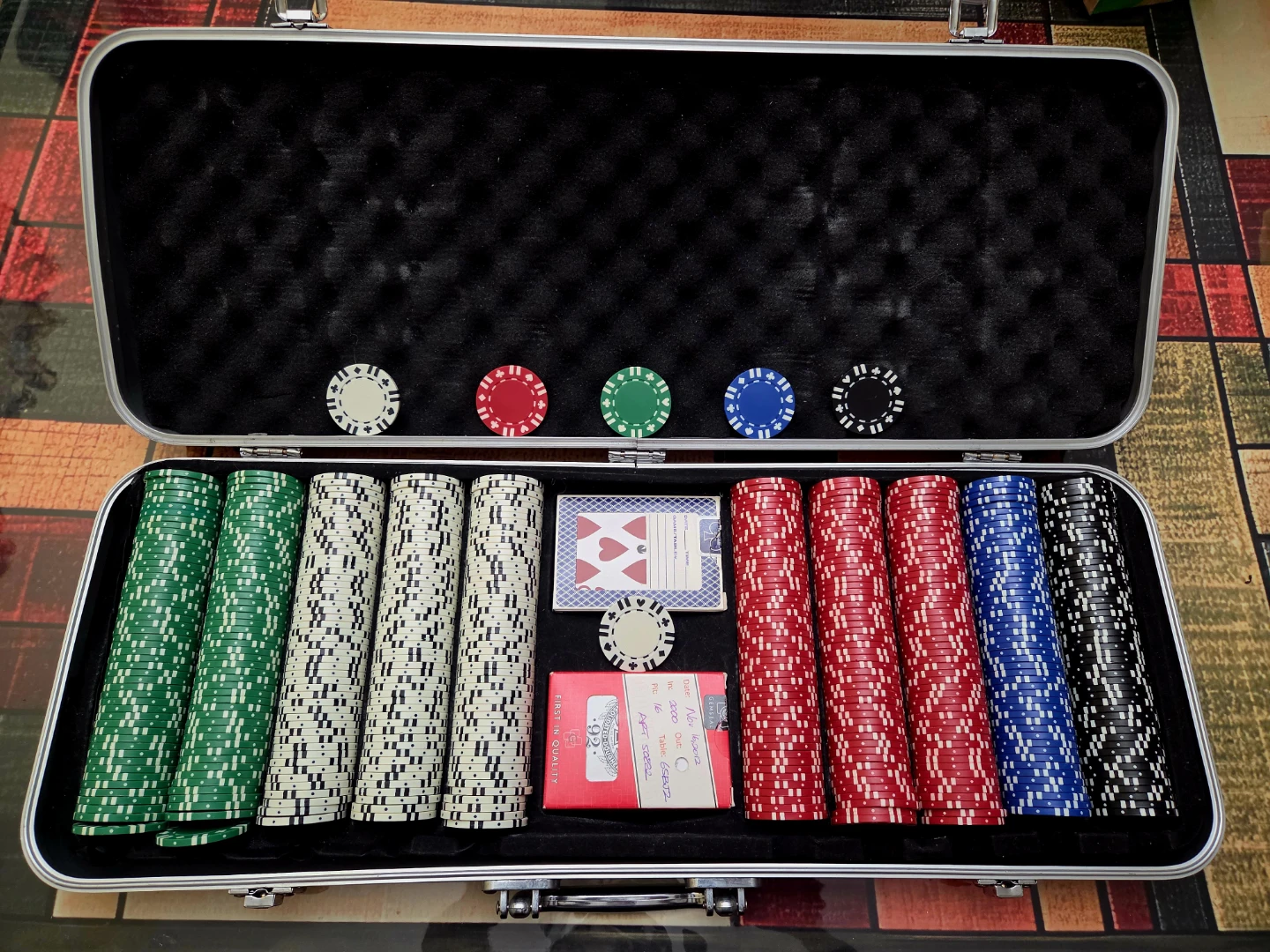 Poker Chip Set with Case