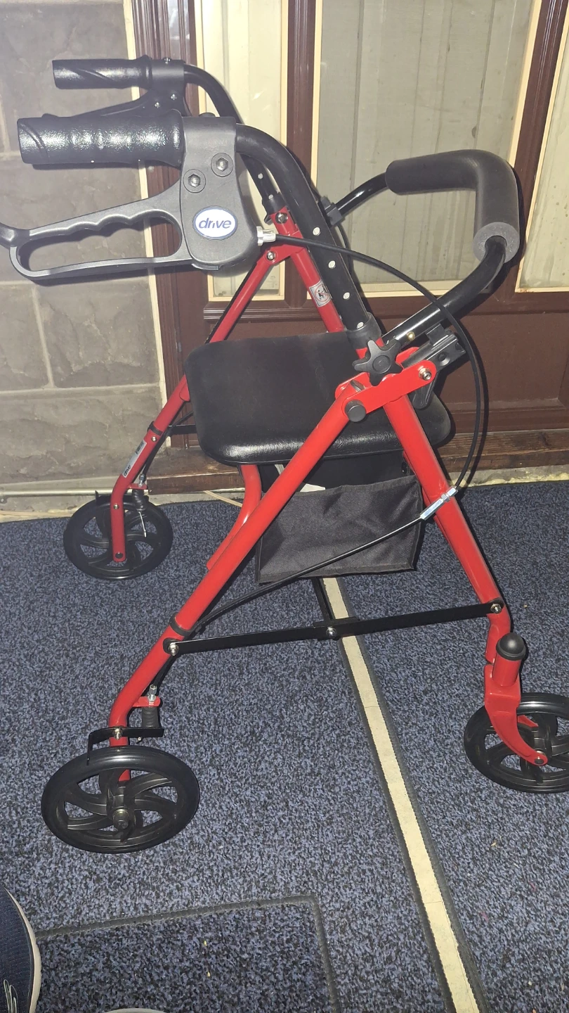 Drive Medical Red Walker with Seat - photo 3