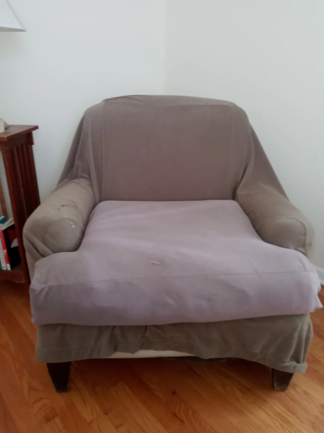 Armchair with slipcover