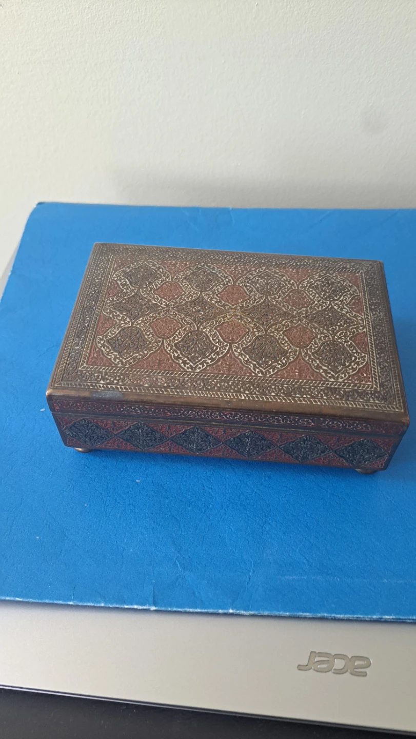 Decorative Trinket Box with Ornate Design