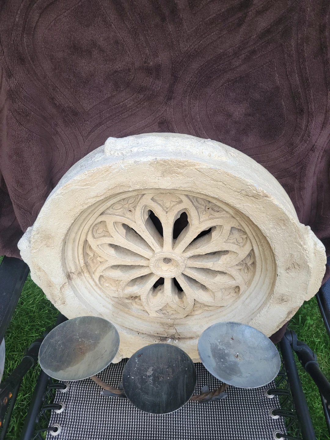 Decorative  Wall Medallion with Candlesticks - photo 2