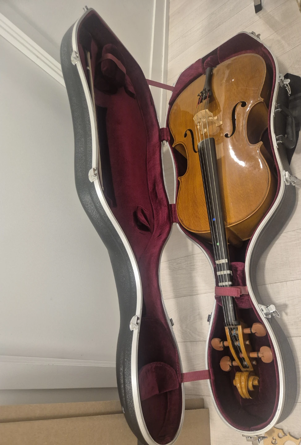3/4 Student Cello Set (Paganini) + Flight Case + Stand - photo 3