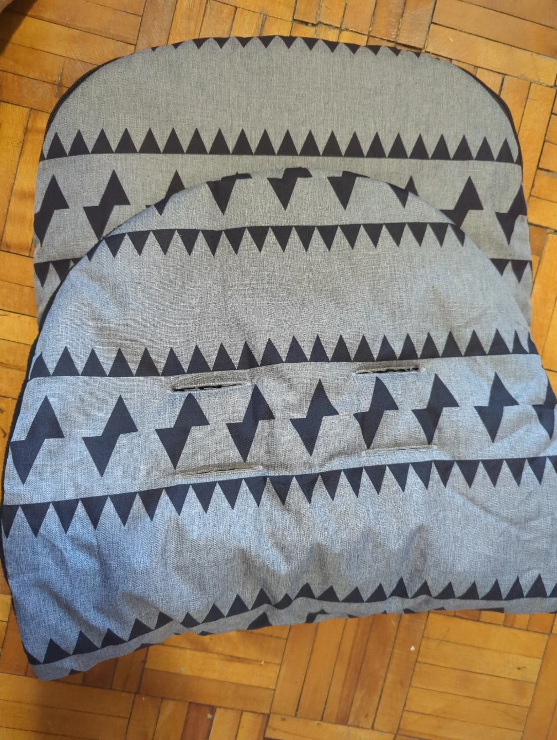 Grey Geometric Stroller Liner - photo 3