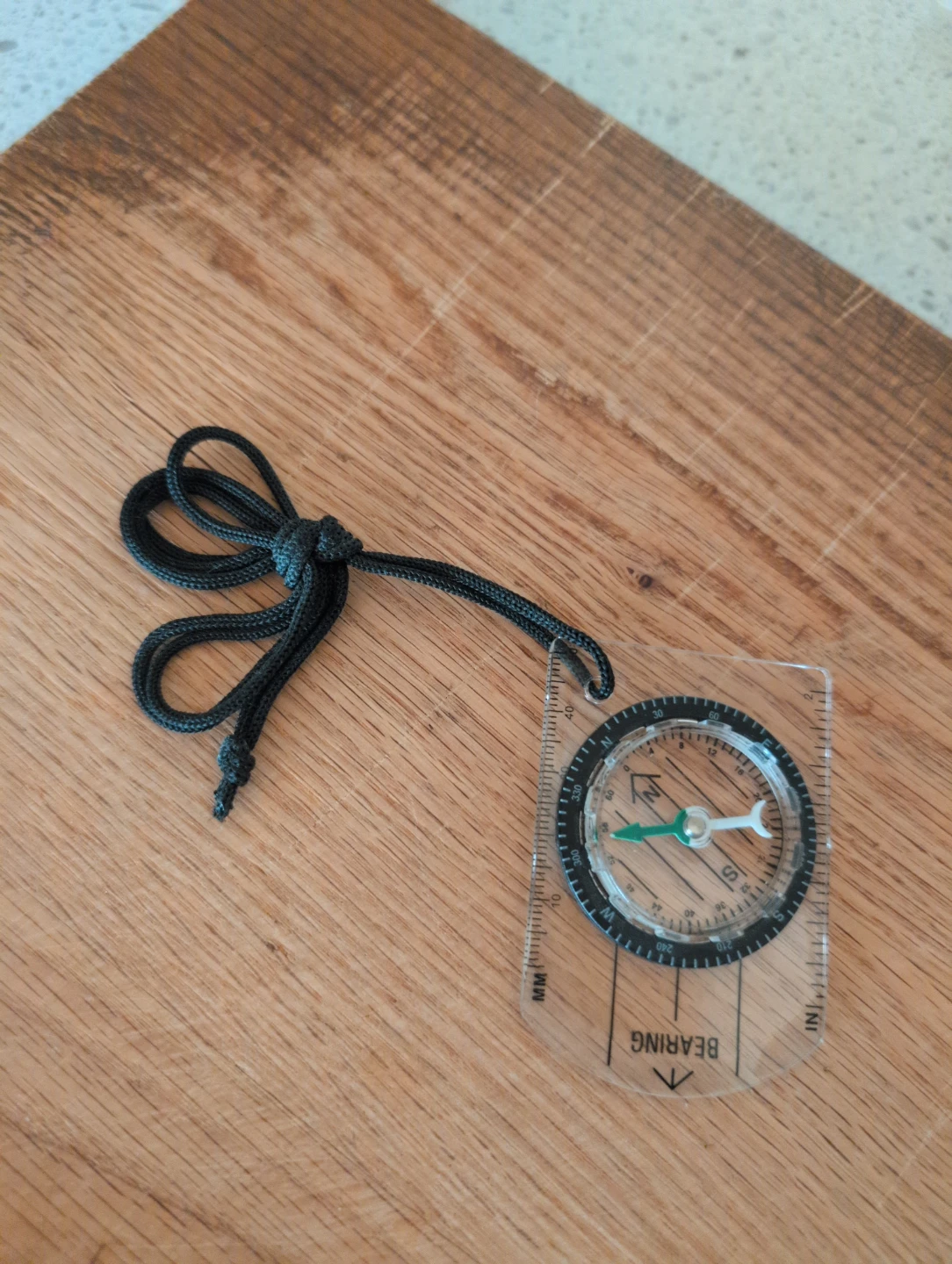 Clear Baseplate Compass with Lanyard