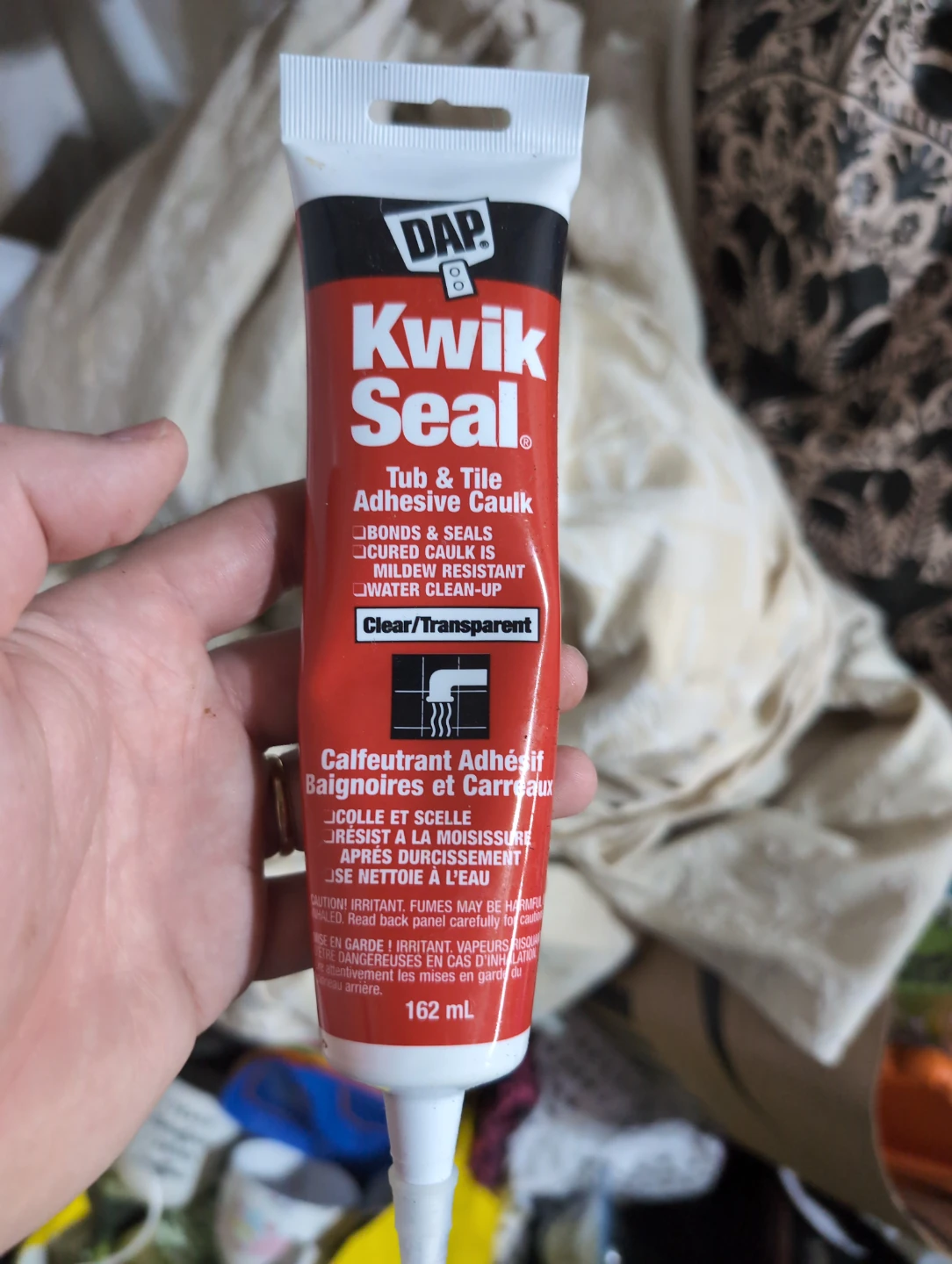 DAP Kwik Seal Tub & Tile Adhesive Caulk - Clear/Transparent