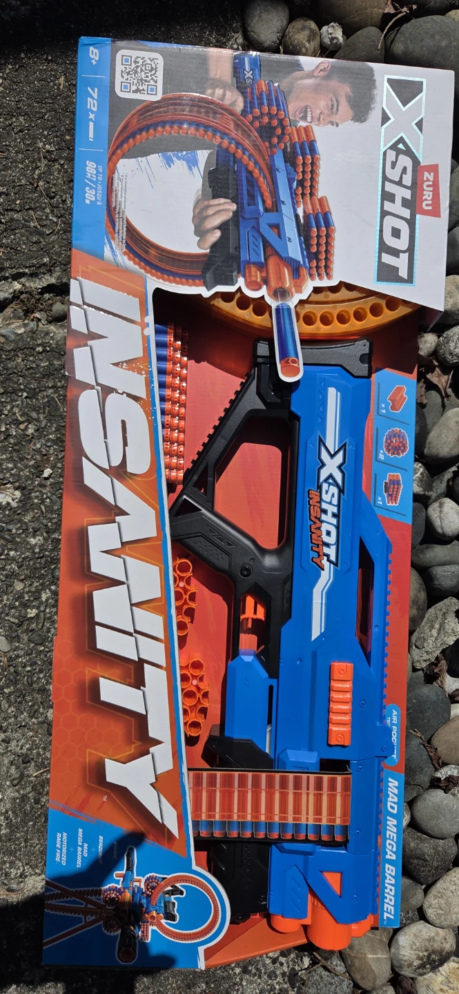 X-Shot Insanity Fire Mad Mega Barrel Toy