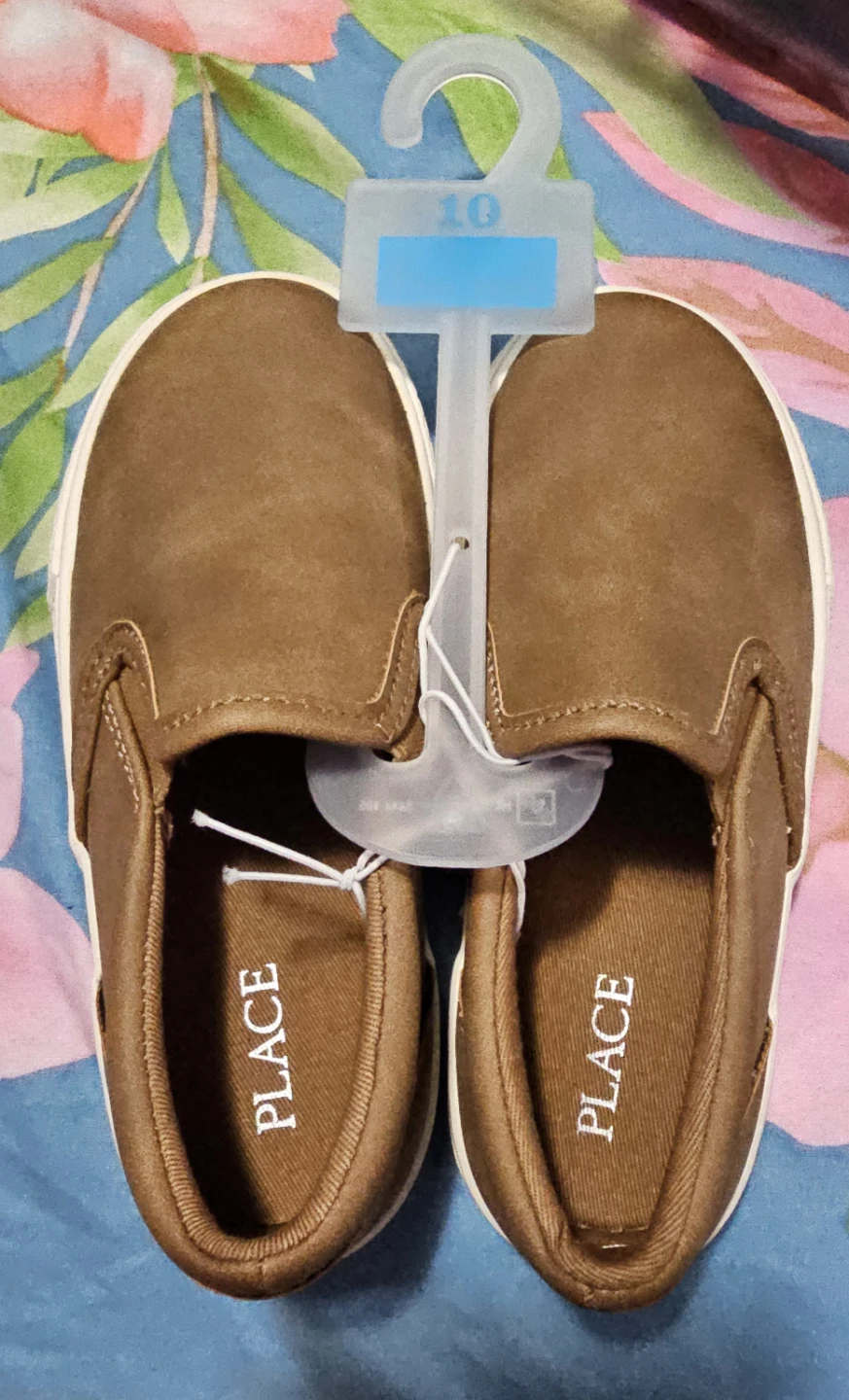 Boys Brown Slip-On Shoes - Size 10