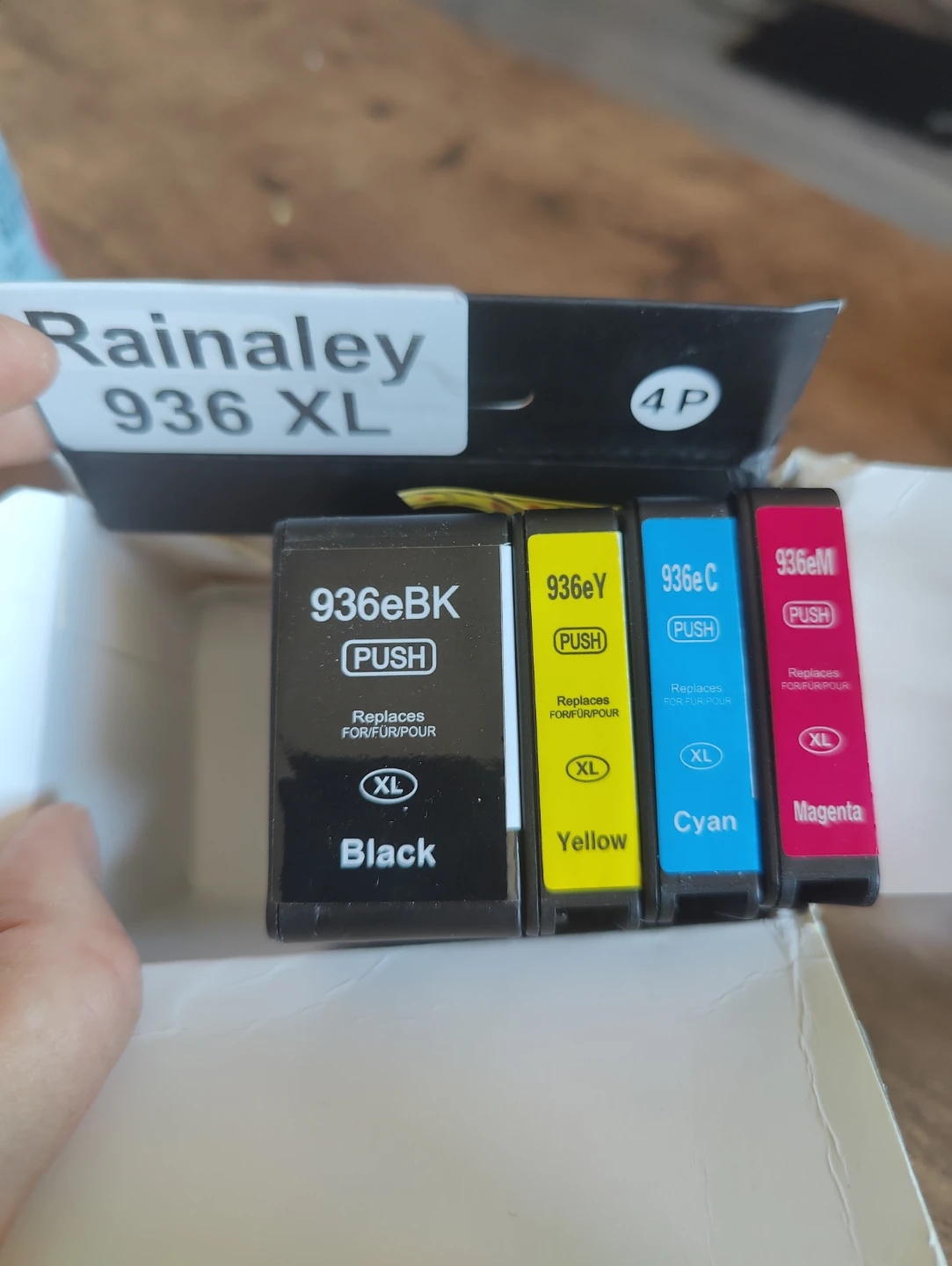 Rainaley 936 XL Ink Cartridge Set (4P)