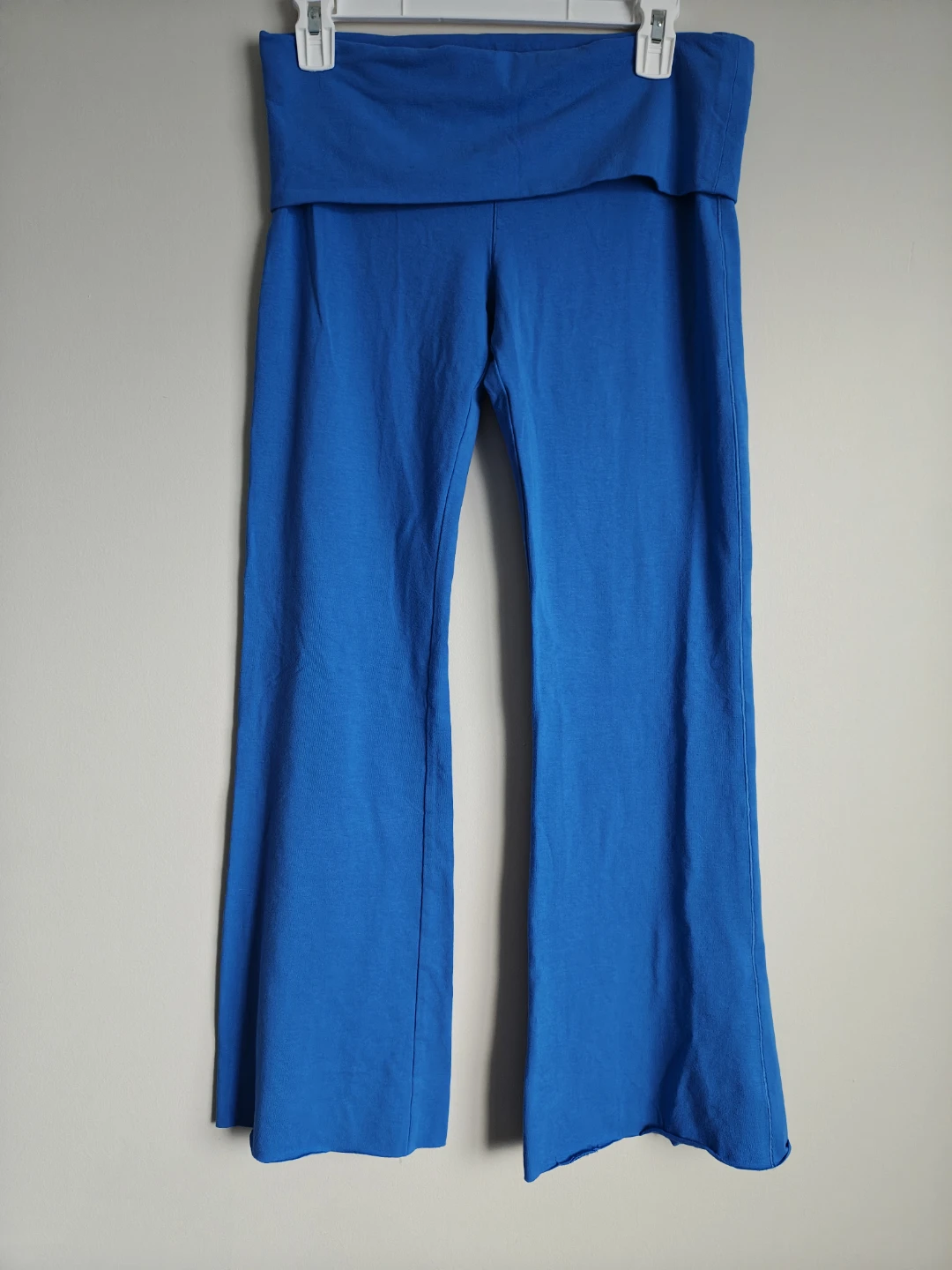 PINK Victoria's Secret Blue Foldover Waist Yoga Pants - photo 4
