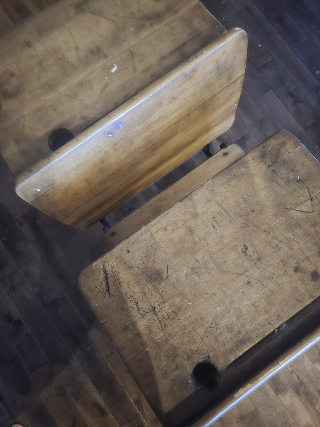 Vintage School Desk - photo 3
