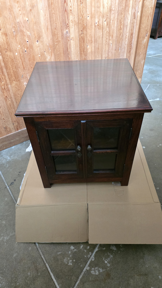 Dark Wood Cabinet, side table, nightstand - photo 3