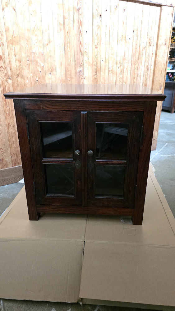 Dark Wood Cabinet, side table, nightstand - photo 4