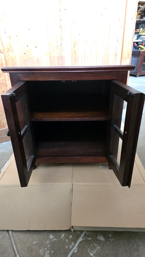 Dark Wood Cabinet, side table, nightstand - photo 5