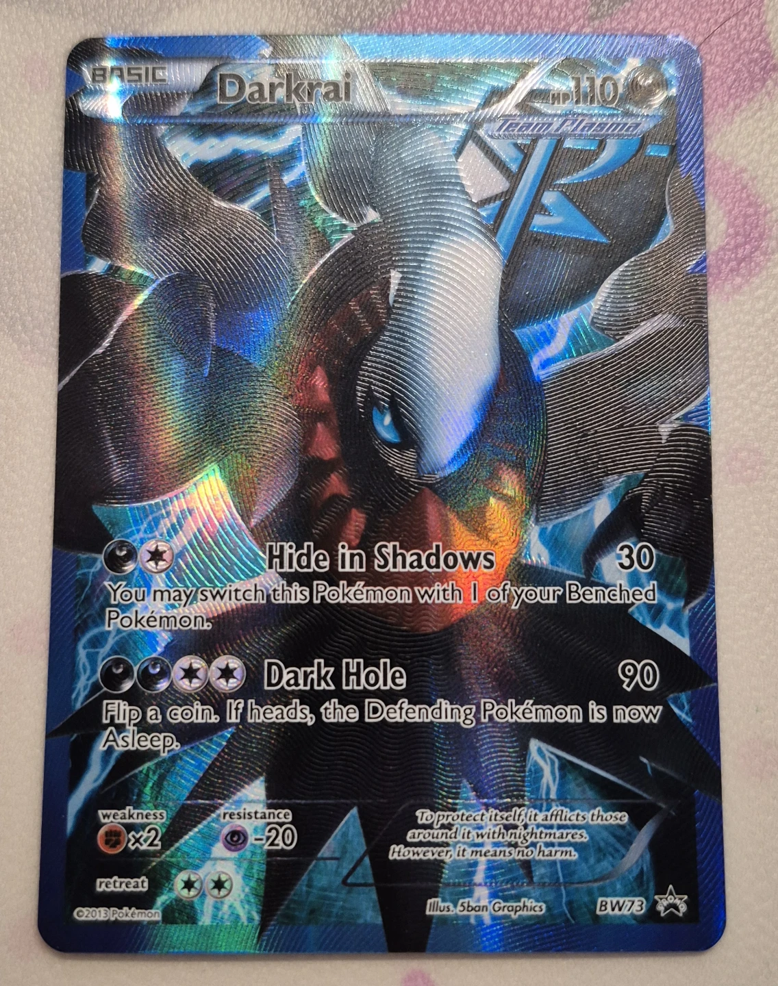 Darkrai bw73 damaged back - photo 3