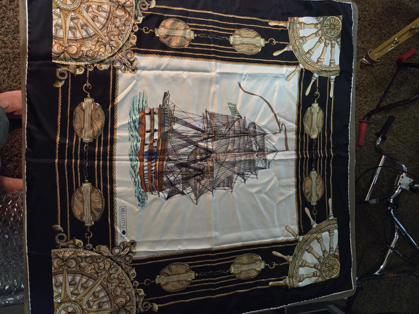 Bellotti Silk Scarf with Picasso Print - photo 3