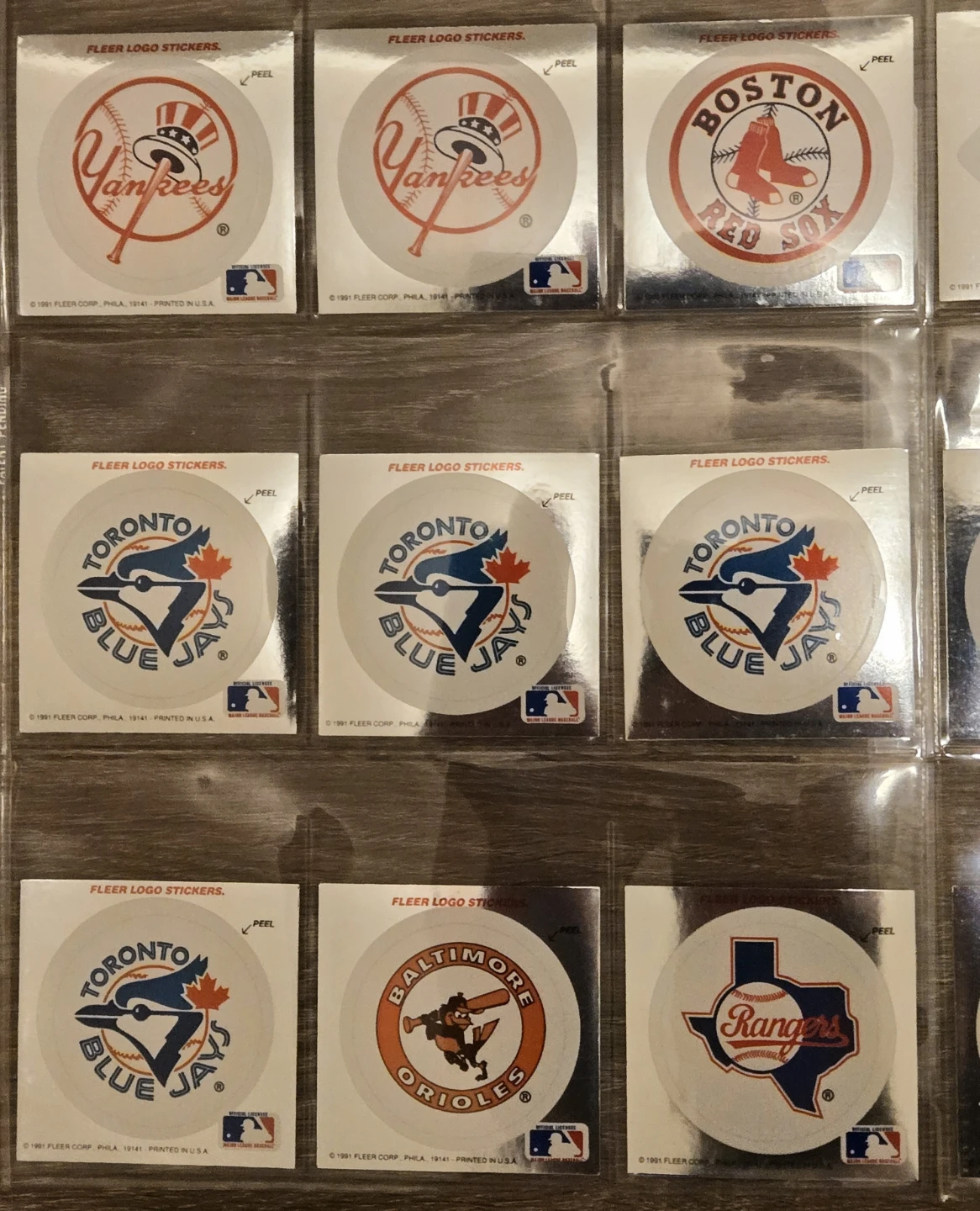 Vintage 90's MLB Inserts 77 pcs. Fleer Sticker, UD Hologram - photo 3