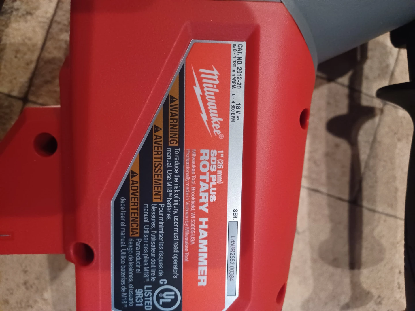 Milwaukee M18 FUEL 1" SDS Plus Rotary Hammer - photo 3