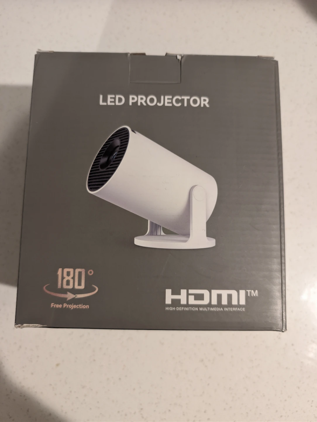 White LED Projector with HDMI and USB